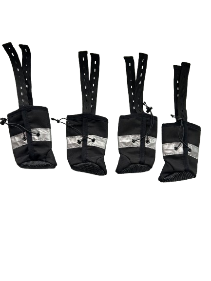 Dog boots, attach to the vest (set of 4)