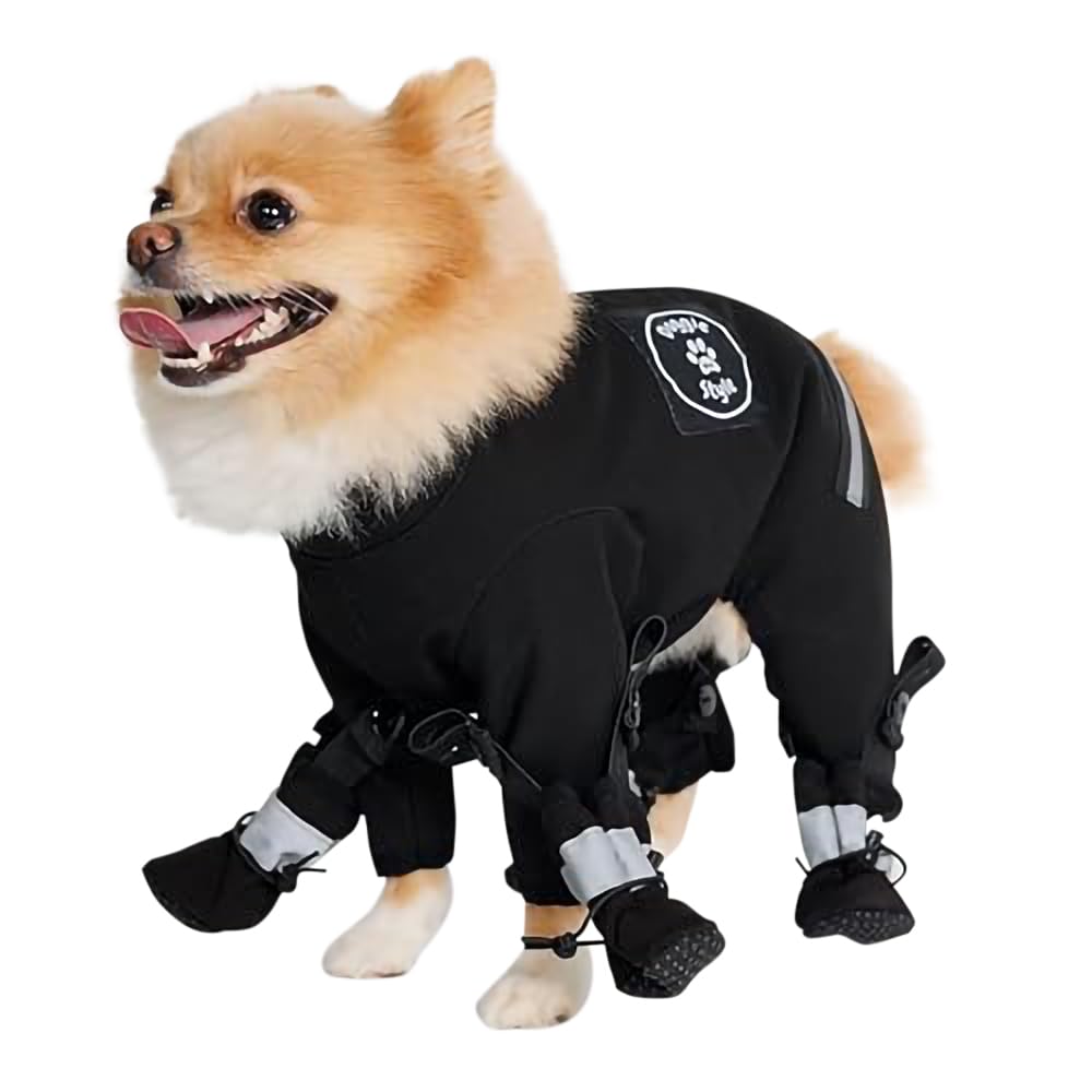 Dog boots, attach to the vest (set of 4)