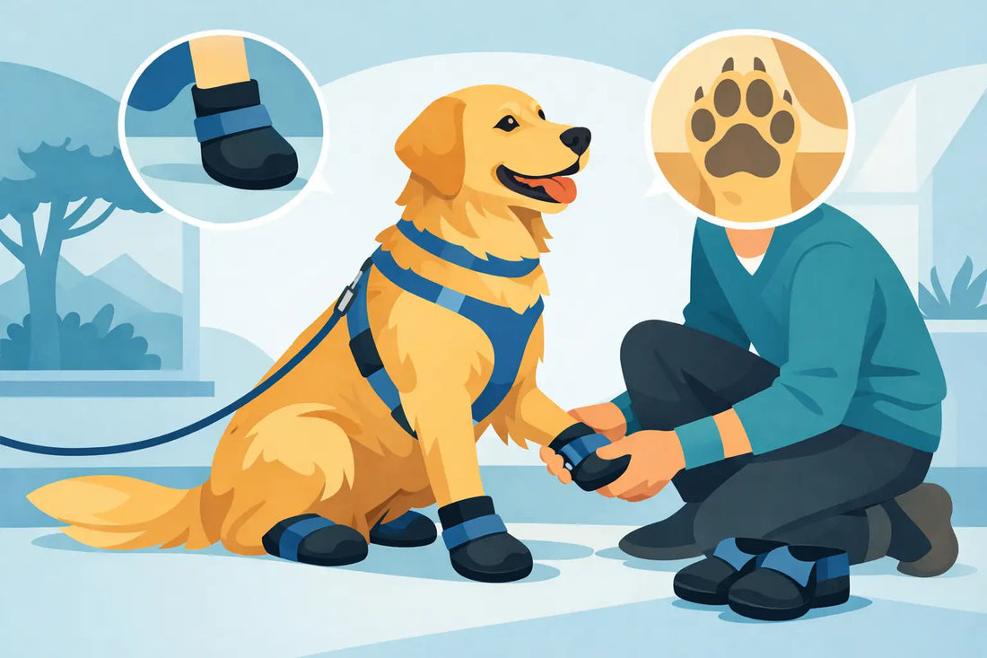 Comment habituer son chien à porter des bottes