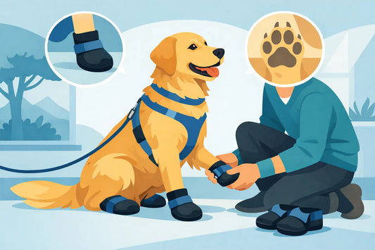 Comment habituer son chien à porter des bottes