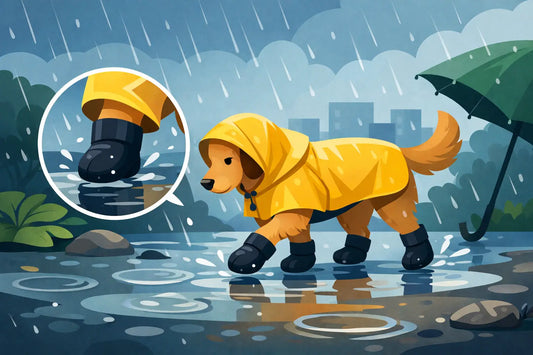 Protection des pattes du chien sous la pluie