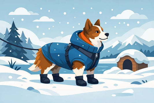 Guide manteau imperméable pour chien en hiver