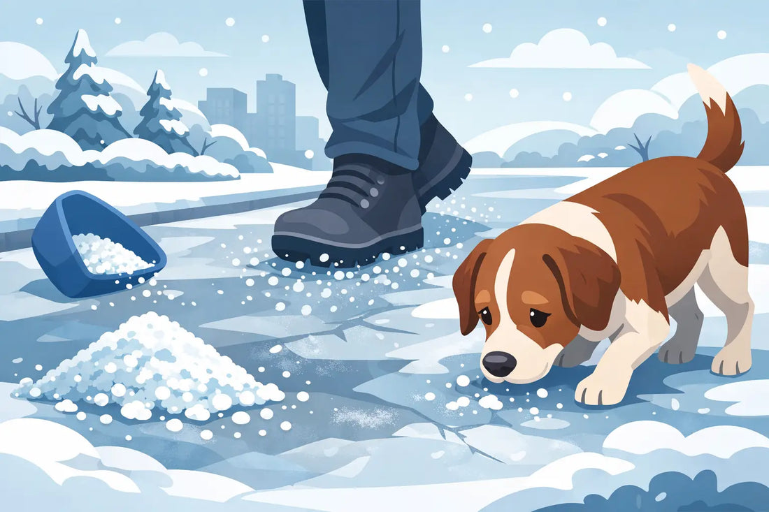 Sel de déglaçage dangereux pour chien ?