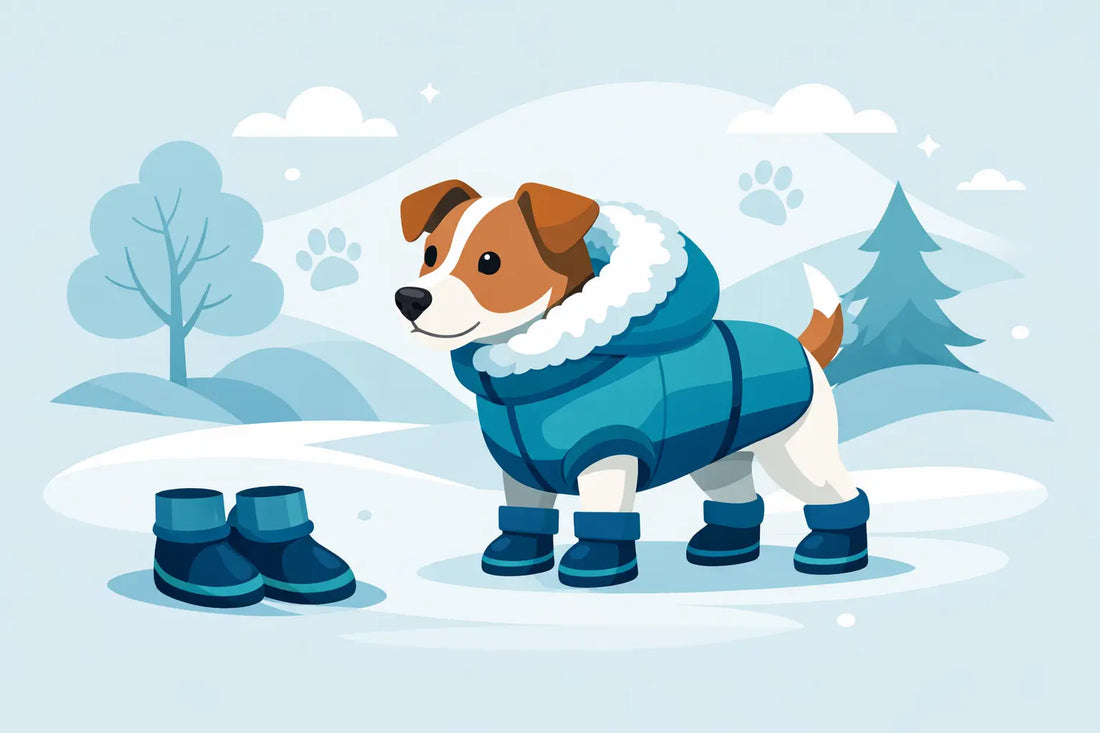 Ensemble manteau et bottes pour chien