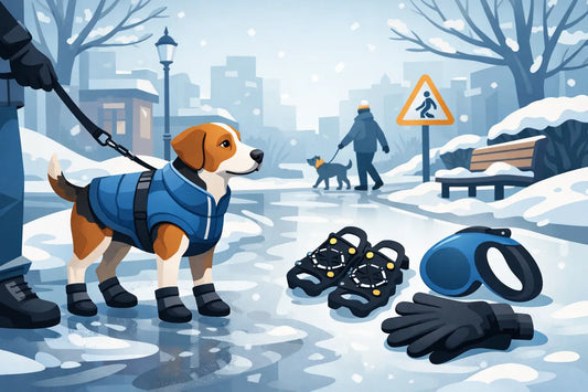 Équipement canin pour trottoirs glissants