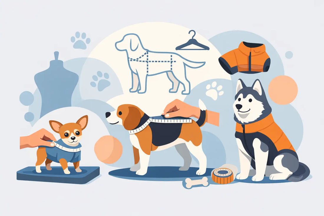Guide des tailles de vêtements pour chiens