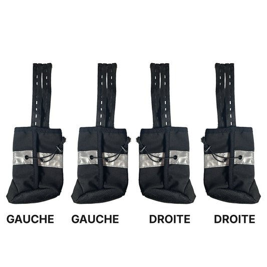 Bottes pour chien, s'attachent à la veste (ensemble de 4)