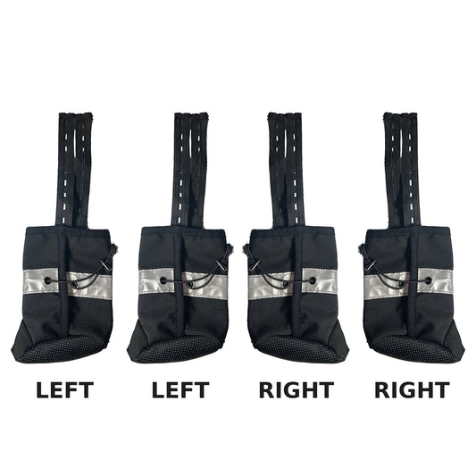 Bottes pour chien, s'attachent à la veste (ensemble de 4)
