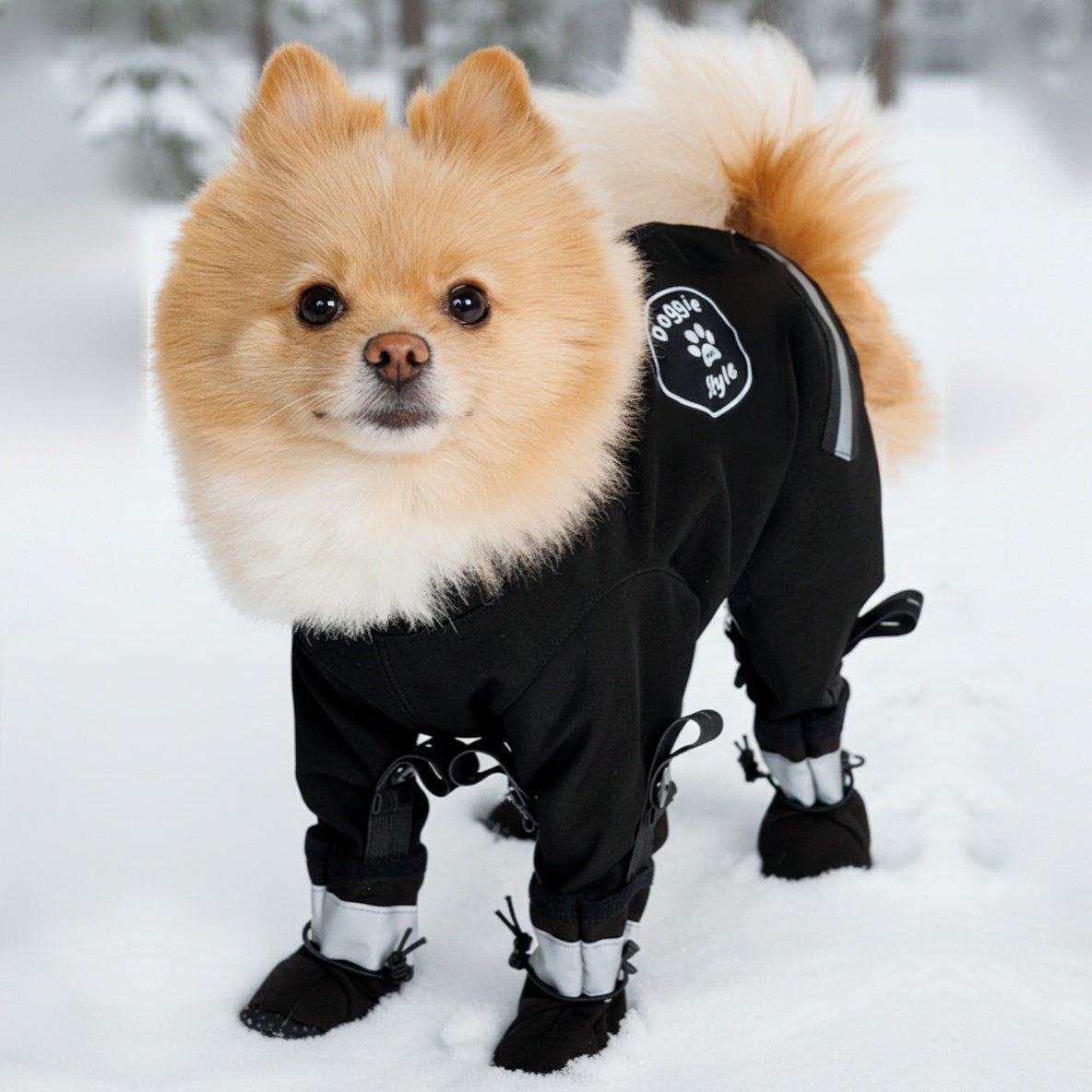 Dog coat and boots set