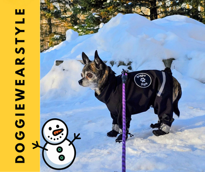Bottes pour chien, s'attachent à la veste (ensemble de 4)